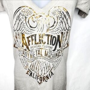 Affliction Brand V neck T-shirt XL